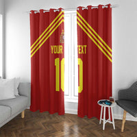 Custom Spain Football 2024 Road To The Champion Window Curtain Vamos a Espana - Wonder Print Shop