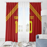 Custom Spain Football 2024 Road To The Champion Window Curtain Vamos a Espana - Wonder Print Shop