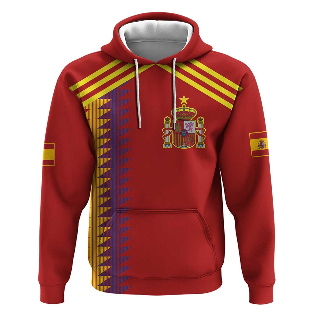 Custom Spain Football 2024 Road To The Champion Zip Hoodie Vamos a Espana - Wonder Print Shop
