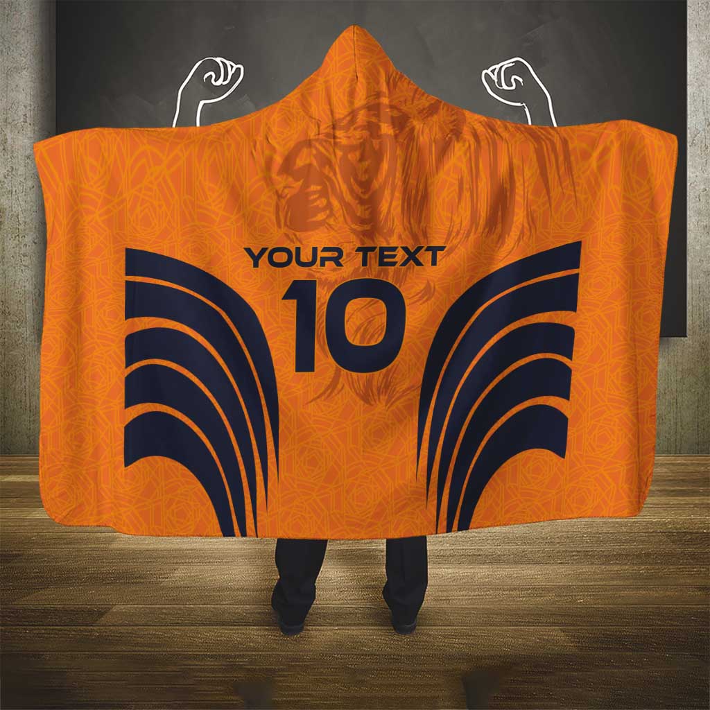Custom Netherlands Football 2024 Road To The Champion Hooded Blanket