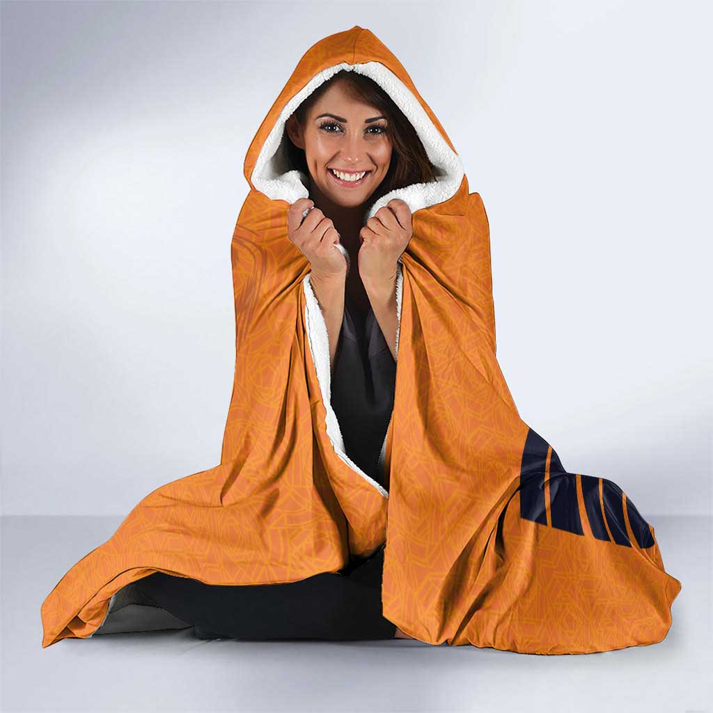 Custom Netherlands Football 2024 Road To The Champion Hooded Blanket