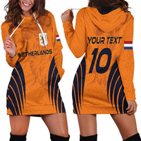 Custom Netherlands Football 2024 Road To The Champion Hoodie Dress - Wonder Print Shop