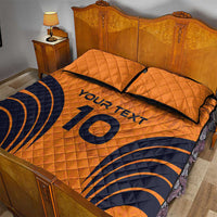 Custom Netherlands Football 2024 Road To The Champion Quilt Bed Set - Wonder Print Shop