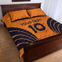 Custom Netherlands Football 2024 Road To The Champion Quilt Bed Set - Wonder Print Shop