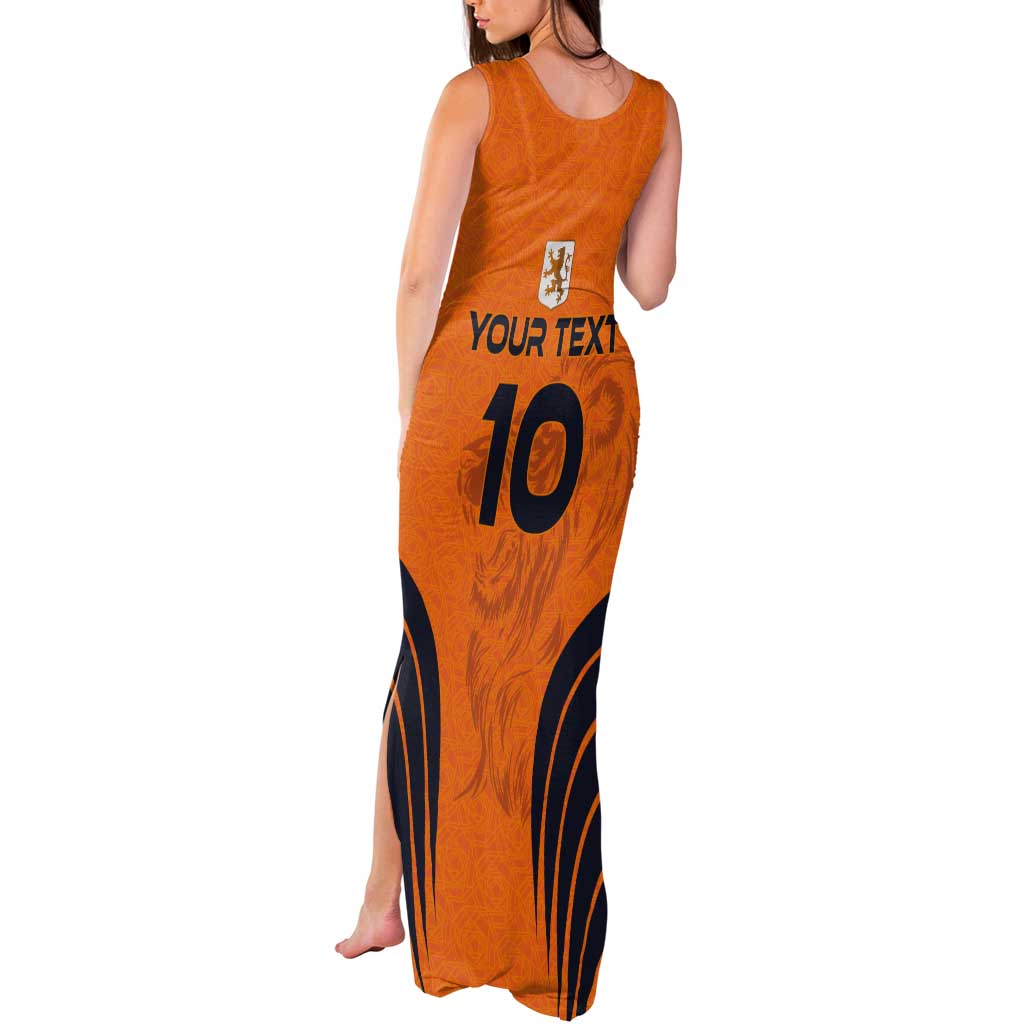 Custom Netherlands Football 2024 Road To The Champion Tank Maxi Dress - Wonder Print Shop