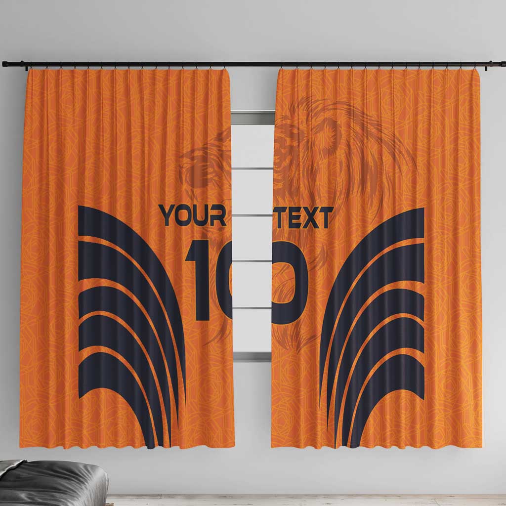 Custom Netherlands Football 2024 Road To The Champion Window Curtain - Wonder Print Shop