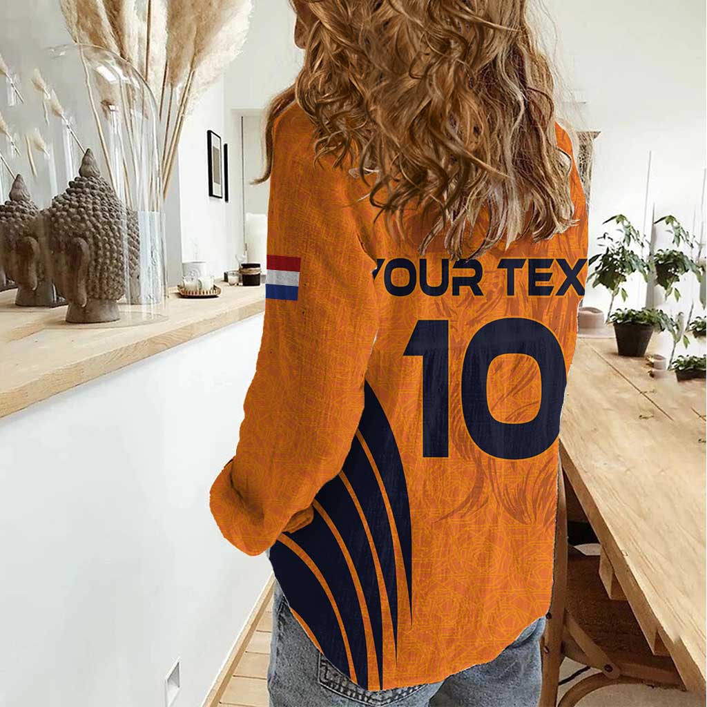 Custom Netherlands Football 2024 Road To The Champion Women Casual Shirt - Wonder Print Shop