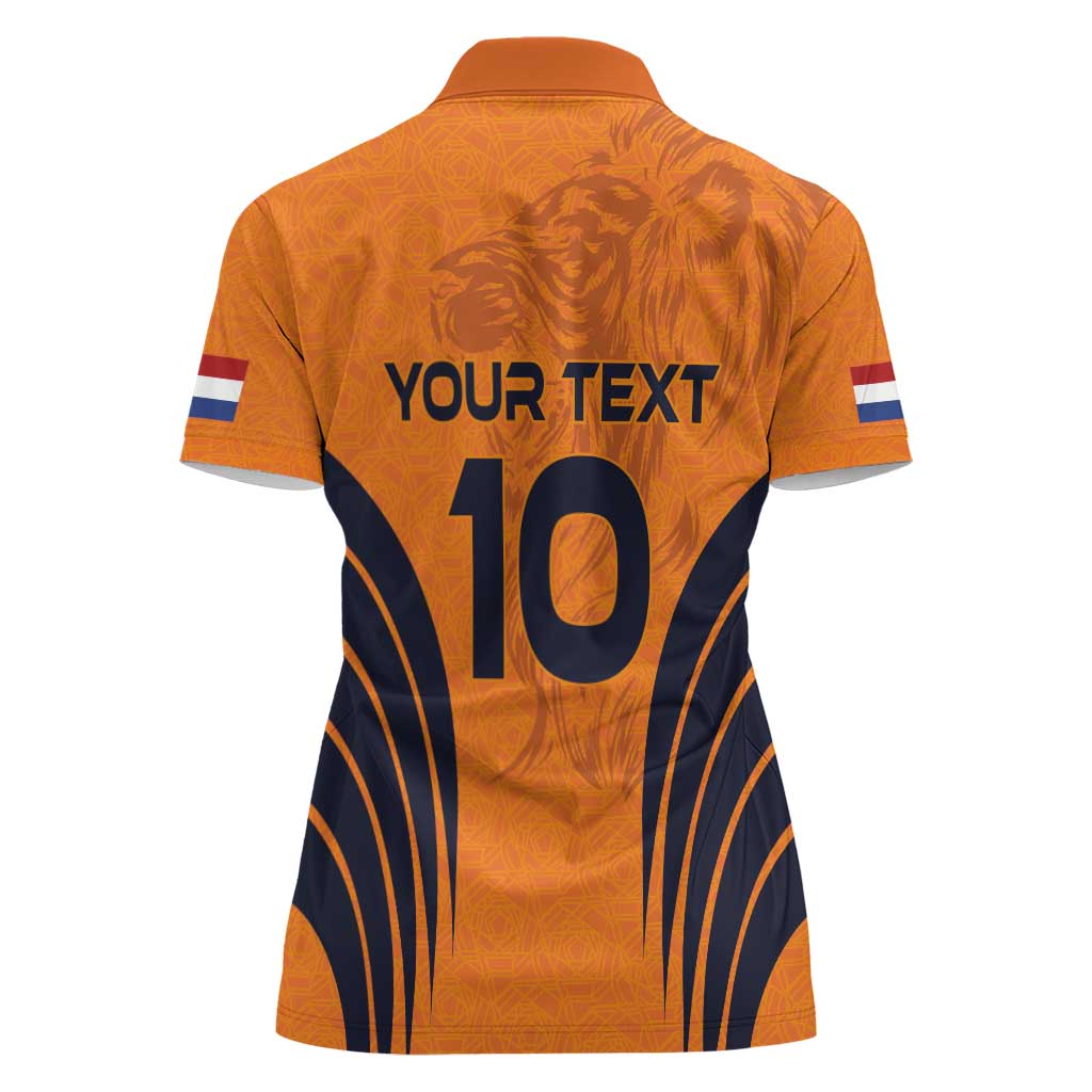 Custom Netherlands Football 2024 Road To The Champion Women Polo Shirt - Wonder Print Shop