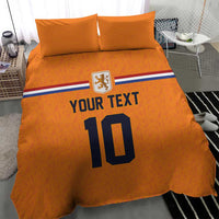 Custom Netherlands Football 2024 Road To The Champion Bedding Set Oranje Holland Clockwork Orange The Flying Home Color - Wonder Print Shop