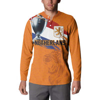 Custom Netherlands Football 2024 Road To The Champion Button Sweatshirt Oranje Holland Clockwork Orange The Flying Home Color - Wonder Print Shop
