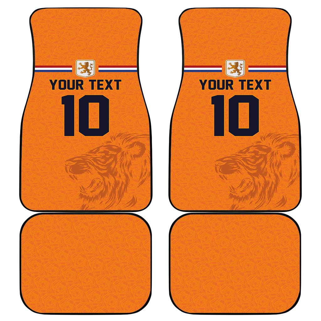 Custom Netherlands Football 2024 Road To The Champion Car Mats Oranje Holland Clockwork Orange The Flying Home Color - Wonder Print Shop