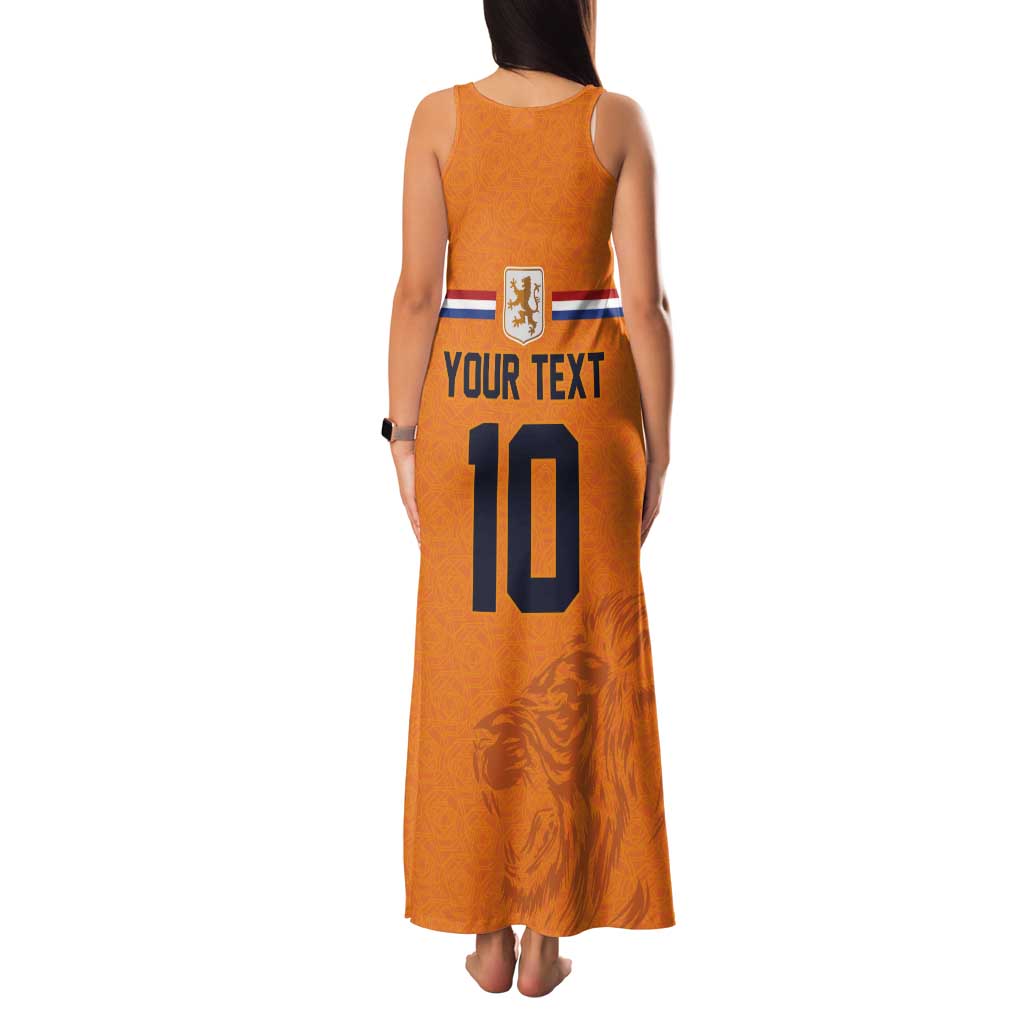 Custom Netherlands Football 2024 Road To The Champion Family Matching Tank Maxi Dress and Hawaiian Shirt Oranje Holland Clockwork Orange The Flying Home Color - Wonder Print Shop
