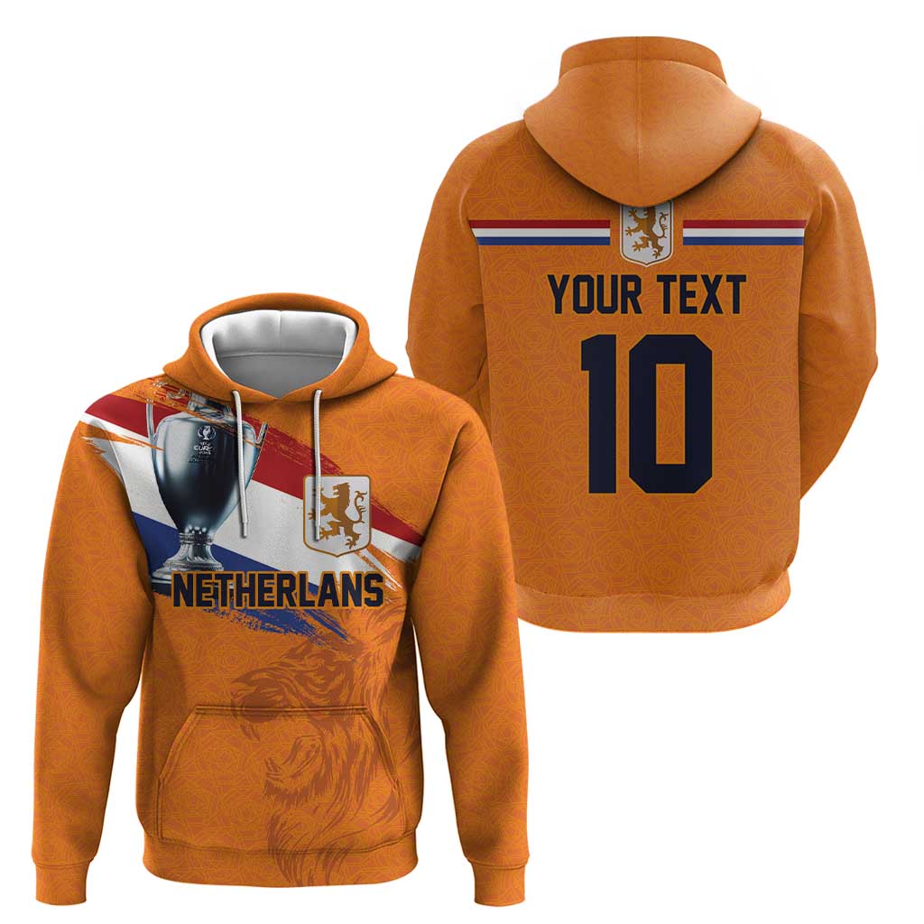 Custom Netherlands Football 2024 Road To The Champion Hoodie Oranje Holland Clockwork Orange The Flying Home Color - Wonder Print Shop