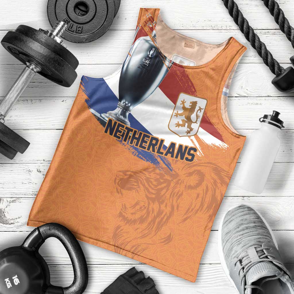 Custom Netherlands Football 2024 Road To The Champion Men Tank Top Oranje Holland Clockwork Orange The Flying Home Color - Wonder Print Shop