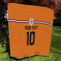 Custom Netherlands Football 2024 Road To The Champion Quilt Oranje Holland Clockwork Orange The Flying Home Color - Wonder Print Shop