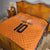 Custom Netherlands Football 2024 Road To The Champion Quilt Oranje Holland Clockwork Orange The Flying Home Color - Wonder Print Shop