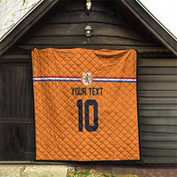 Custom Netherlands Football 2024 Road To The Champion Quilt Oranje Holland Clockwork Orange The Flying Home Color - Wonder Print Shop