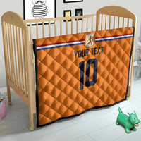 Custom Netherlands Football 2024 Road To The Champion Quilt Oranje Holland Clockwork Orange The Flying Home Color - Wonder Print Shop