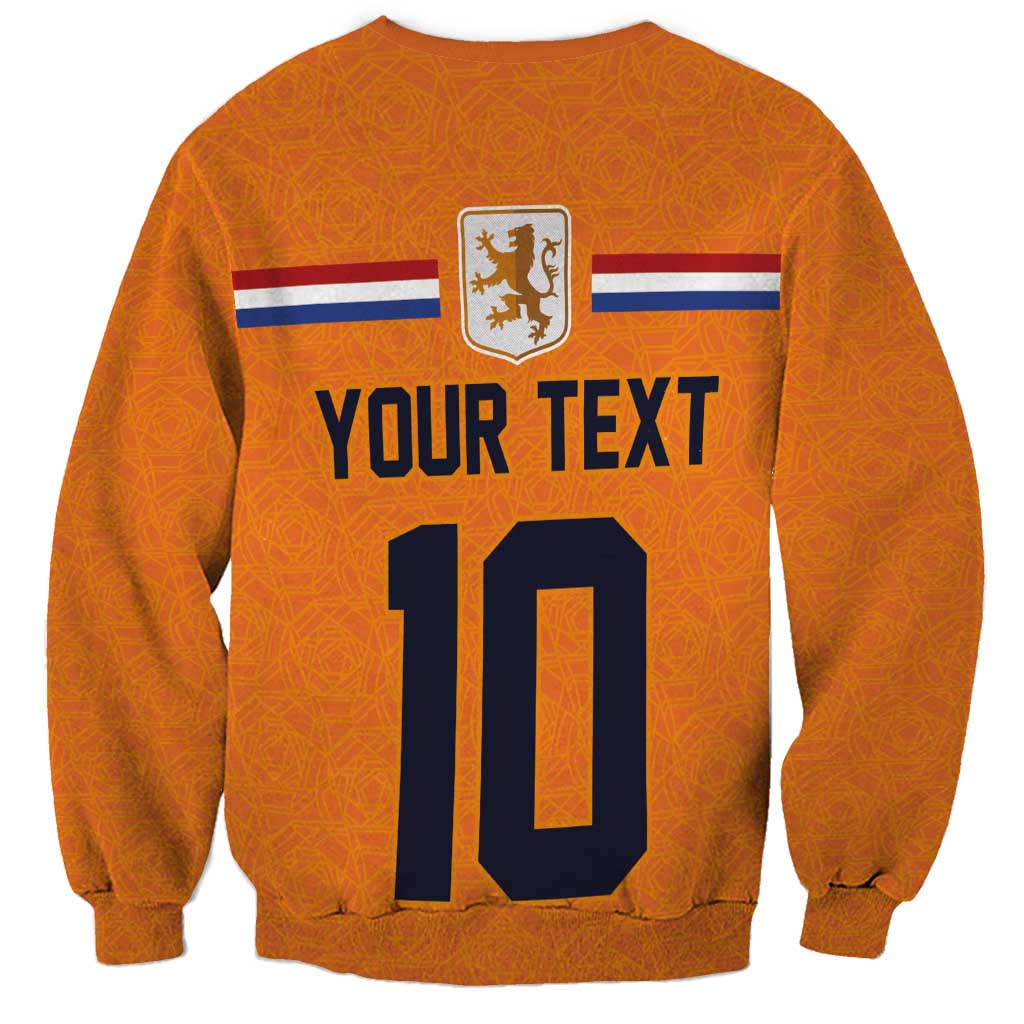 Custom Netherlands Football 2024 Road To The Champion Sweatshirt Oranje Holland Clockwork Orange The Flying Home Color - Wonder Print Shop