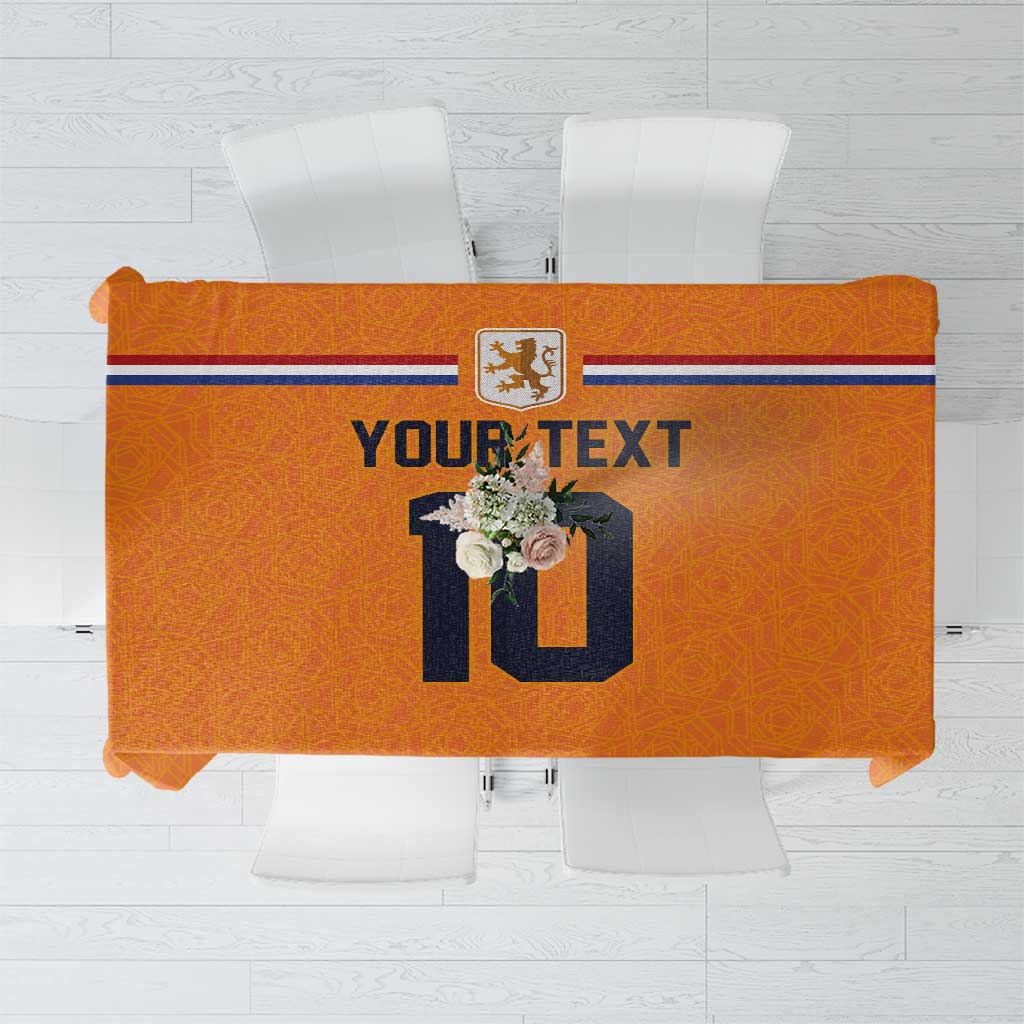 Custom Netherlands Football 2024 Road To The Champion Tablecloth Oranje Holland Clockwork Orange The Flying Home Color - Wonder Print Shop