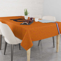 Custom Netherlands Football 2024 Road To The Champion Tablecloth Oranje Holland Clockwork Orange The Flying Home Color - Wonder Print Shop