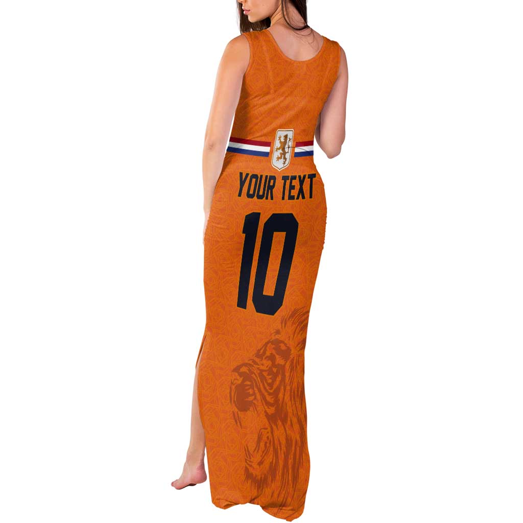Custom Netherlands Football 2024 Road To The Champion Tank Maxi Dress Oranje Holland Clockwork Orange The Flying Home Color - Wonder Print Shop