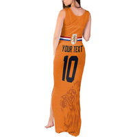 Custom Netherlands Football 2024 Road To The Champion Tank Maxi Dress Oranje Holland Clockwork Orange The Flying Home Color - Wonder Print Shop