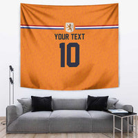 Custom Netherlands Football 2024 Road To The Champion Tapestry Oranje Holland Clockwork Orange The Flying Home Color - Wonder Print Shop
