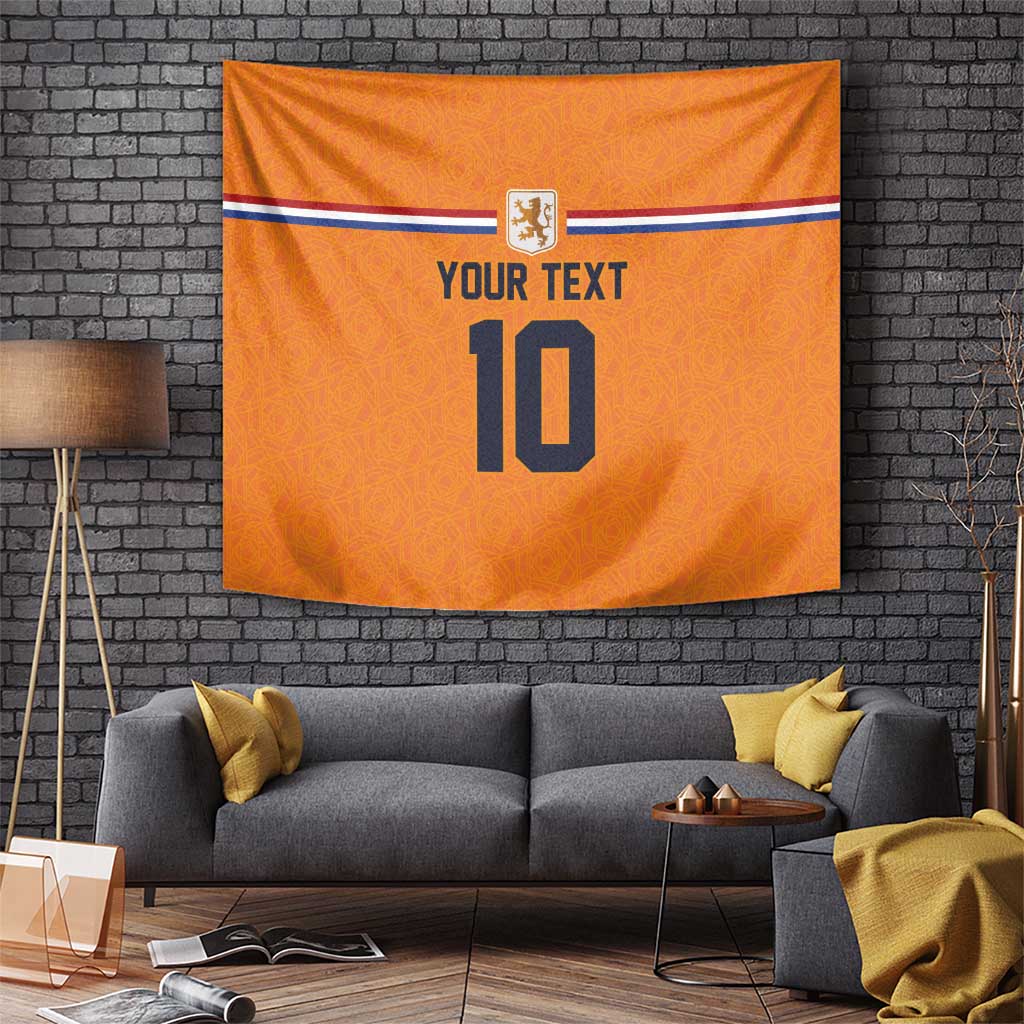 Custom Netherlands Football 2024 Road To The Champion Tapestry Oranje Holland Clockwork Orange The Flying Home Color - Wonder Print Shop