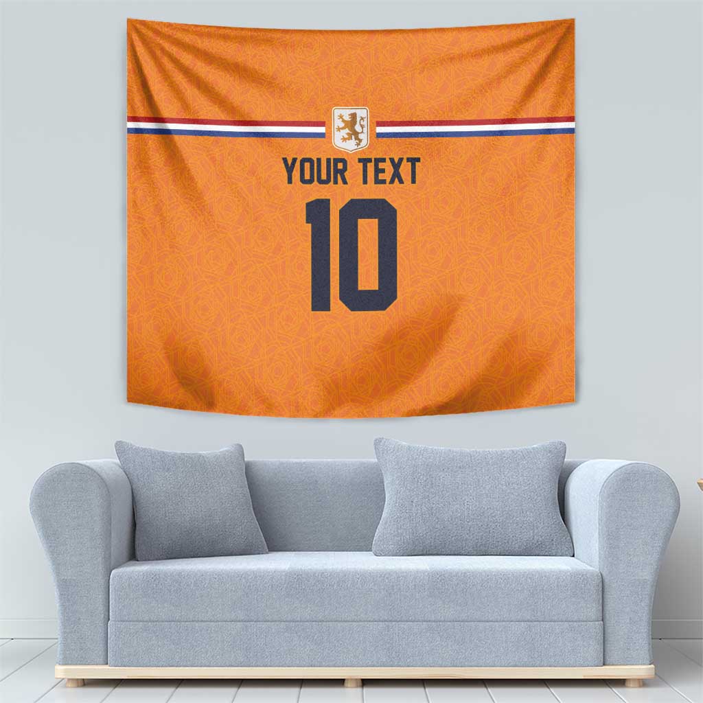 Custom Netherlands Football 2024 Road To The Champion Tapestry Oranje Holland Clockwork Orange The Flying Home Color - Wonder Print Shop