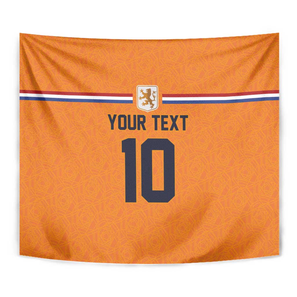Custom Netherlands Football 2024 Road To The Champion Tapestry Oranje Holland Clockwork Orange The Flying Home Color - Wonder Print Shop
