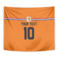 Custom Netherlands Football 2024 Road To The Champion Tapestry Oranje Holland Clockwork Orange The Flying Home Color - Wonder Print Shop