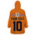 Custom Netherlands Football 2024 Road To The Champion Wearable Blanket Hoodie Oranje Holland Clockwork Orange The Flying Home Color - Wonder Print Shop