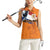 Custom Netherlands Football 2024 Road To The Champion Women Sleeveless Polo Shirt Oranje Holland Clockwork Orange The Flying Home Color - Wonder Print Shop