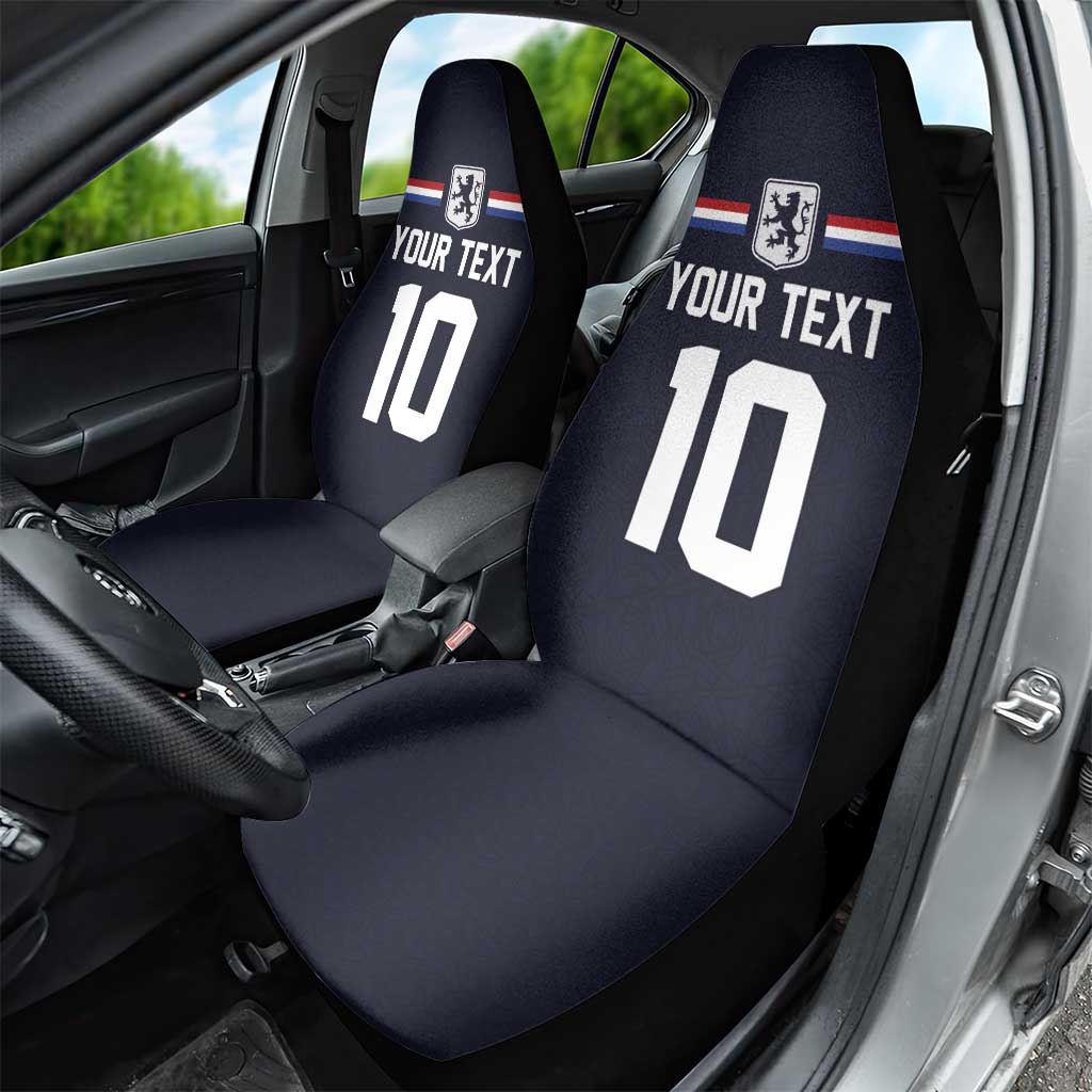 Custom Netherlands Football 2024 Road To The Champion Car Seat Cover Oranje Holland Clockwork Orange The Flying Away Color - Wonder Print Shop