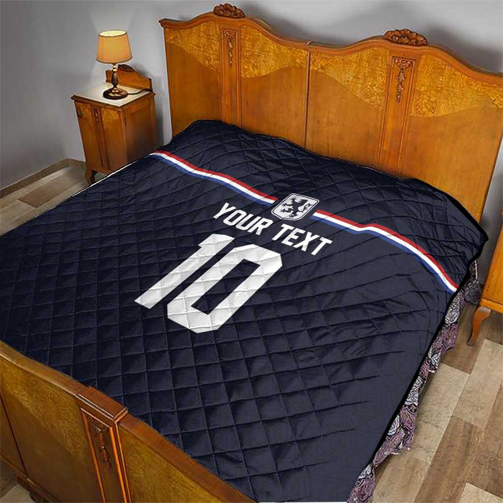 Custom Netherlands Football 2024 Road To The Champion Quilt Oranje Holland Clockwork Orange The Flying Away Color - Wonder Print Shop