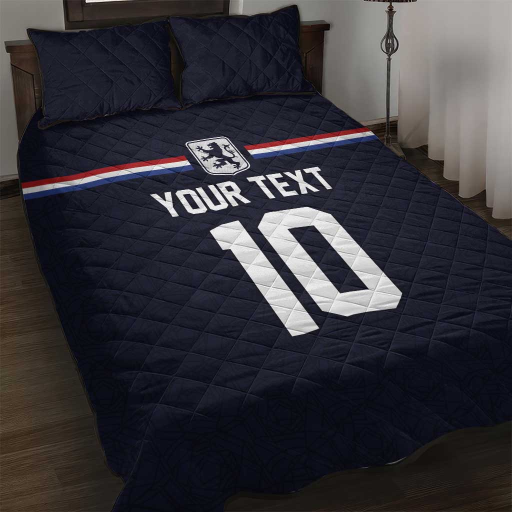 Custom Netherlands Football 2024 Road To The Champion Quilt Bed Set Oranje Holland Clockwork Orange The Flying Away Color - Wonder Print Shop