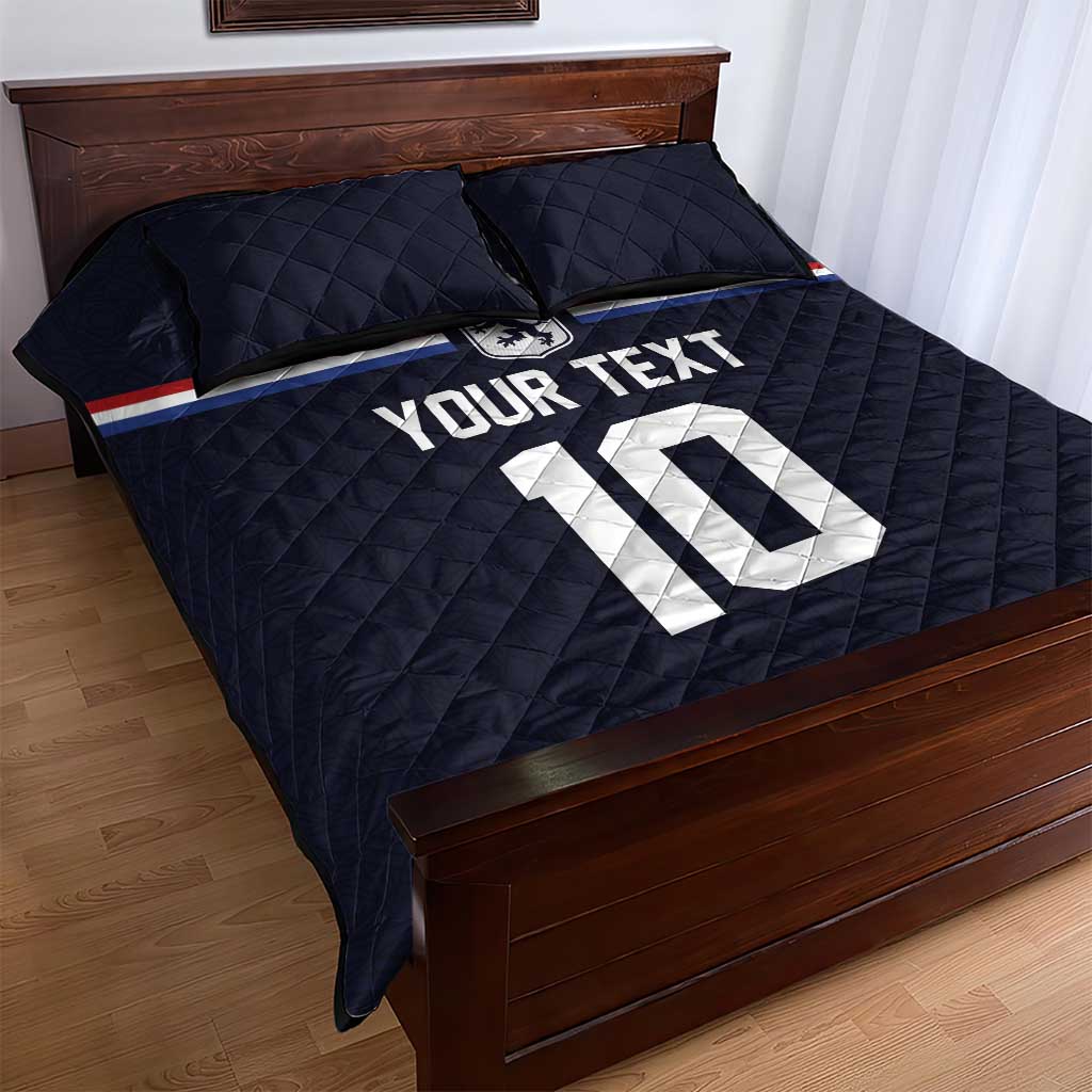 Custom Netherlands Football 2024 Road To The Champion Quilt Bed Set Oranje Holland Clockwork Orange The Flying Away Color - Wonder Print Shop