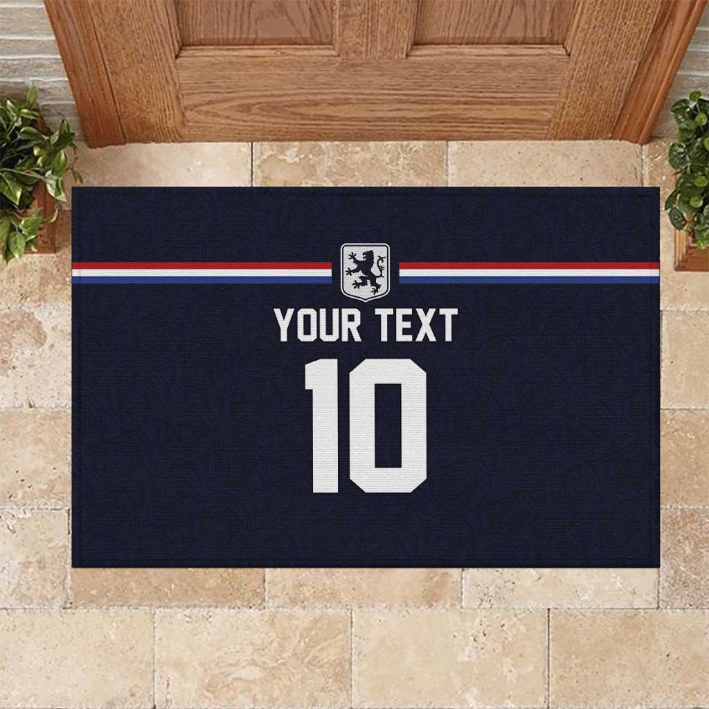 Custom Netherlands Football 2024 Road To The Champion Rubber Doormat Oranje Holland Clockwork Orange The Flying Away Color - Wonder Print Shop