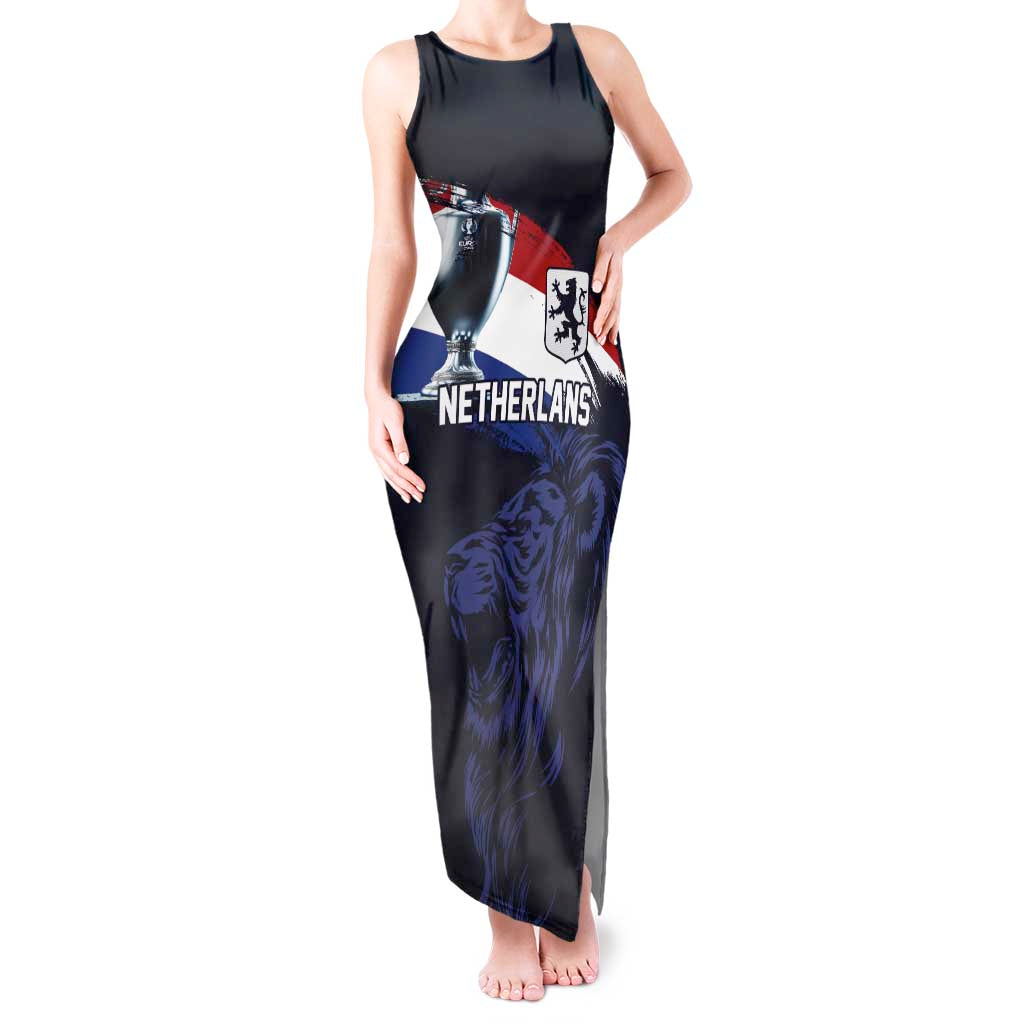 Custom Netherlands Football 2024 Road To The Champion Tank Maxi Dress Oranje Holland Clockwork Orange The Flying Away Color - Wonder Print Shop