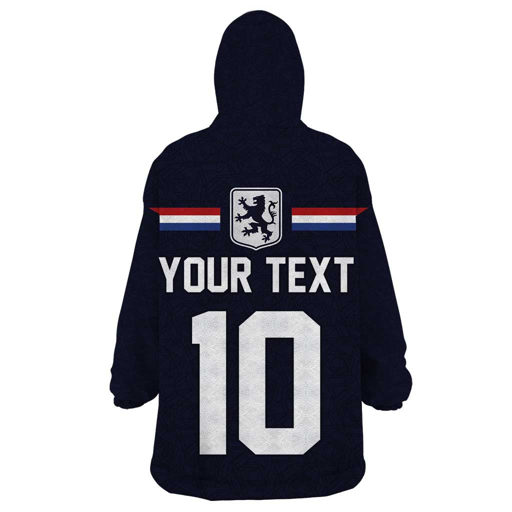 Custom Netherlands Football 2024 Road To The Champion Wearable Blanket Hoodie Oranje Holland Clockwork Orange The Flying Away Color - Wonder Print Shop