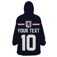 Custom Netherlands Football 2024 Road To The Champion Wearable Blanket Hoodie Oranje Holland Clockwork Orange The Flying Away Color - Wonder Print Shop