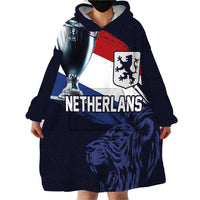 Custom Netherlands Football 2024 Road To The Champion Wearable Blanket Hoodie Oranje Holland Clockwork Orange The Flying Away Color - Wonder Print Shop