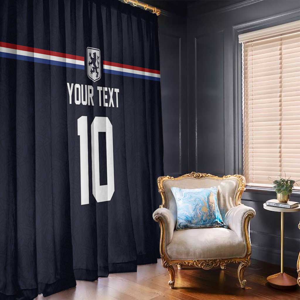 Custom Netherlands Football 2024 Road To The Champion Window Curtain Oranje Holland Clockwork Orange The Flying Away Color - Wonder Print Shop