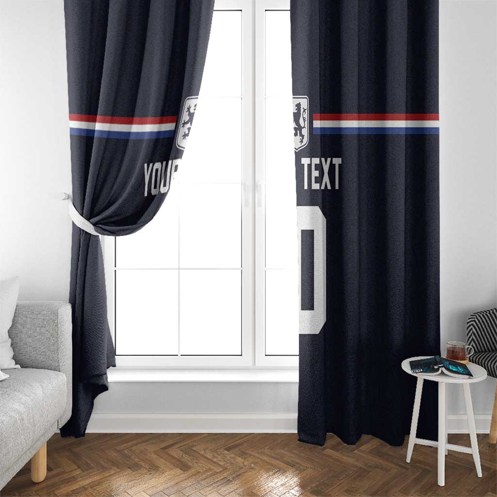Custom Netherlands Football 2024 Road To The Champion Window Curtain Oranje Holland Clockwork Orange The Flying Away Color - Wonder Print Shop