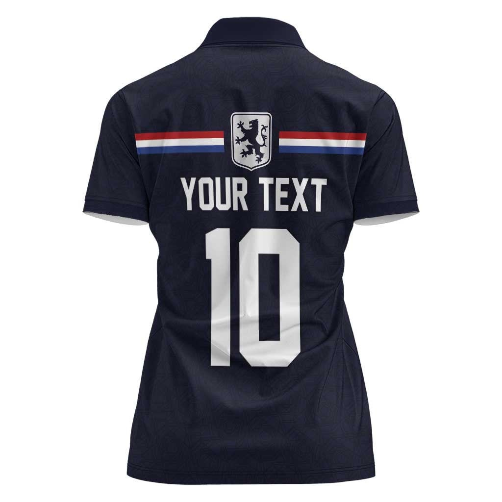 Custom Netherlands Football 2024 Road To The Champion Women Polo Shirt Oranje Holland Clockwork Orange The Flying Away Color - Wonder Print Shop