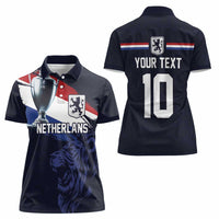 Custom Netherlands Football 2024 Road To The Champion Women Polo Shirt Oranje Holland Clockwork Orange The Flying Away Color - Wonder Print Shop