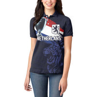 Custom Netherlands Football 2024 Road To The Champion Women Polo Shirt Oranje Holland Clockwork Orange The Flying Away Color - Wonder Print Shop