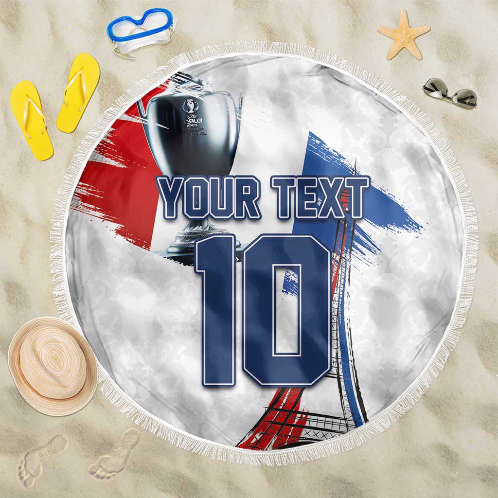 Custom Le Blues Football 2024 Road To The Champion Beach Blanket - Wonder Print Shop