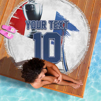 Custom Le Blues Football 2024 Road To The Champion Beach Blanket - Wonder Print Shop